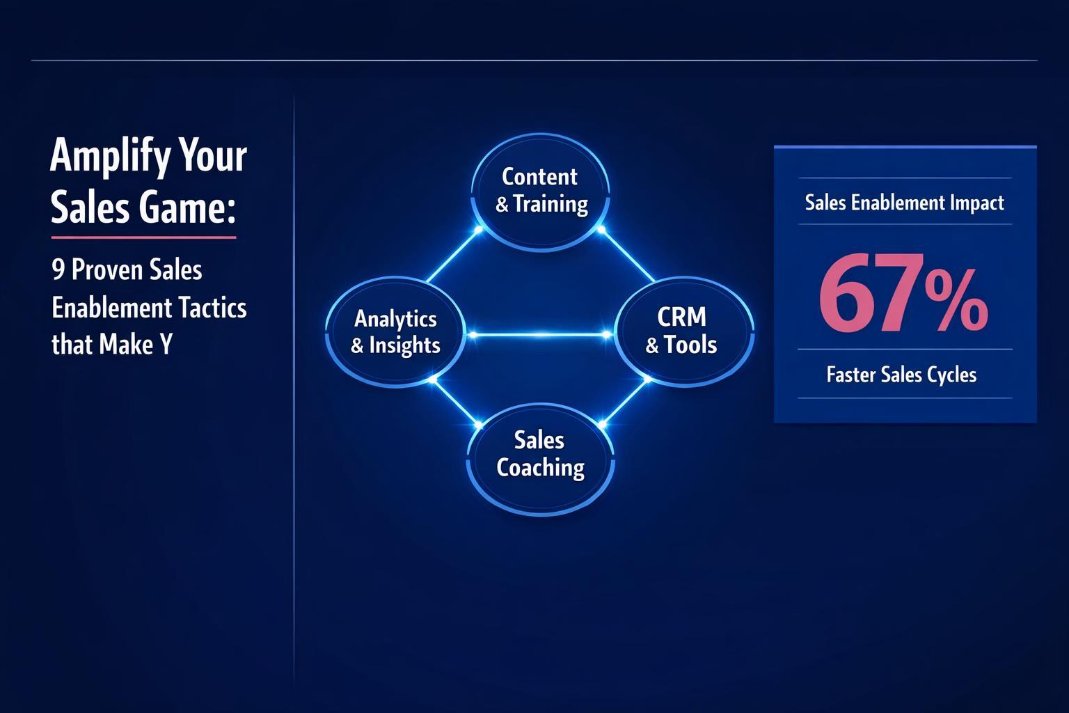 Amplify Your Sales Game: 9 Proven Sales Enablement Tactics that Make Your Business Irresistible! — infographic guide for B2B sales and revenue teams | Revspire