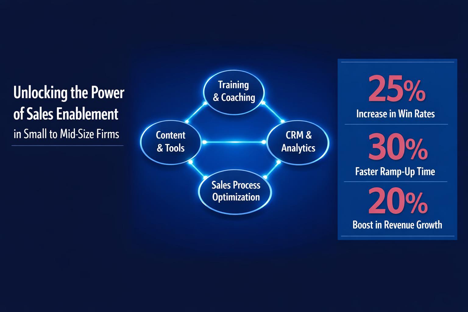 Unlocking the Power of Sales Enablement in Small to Mid-Size Firms — infographic guide for B2B sales and revenue teams | Revspire
