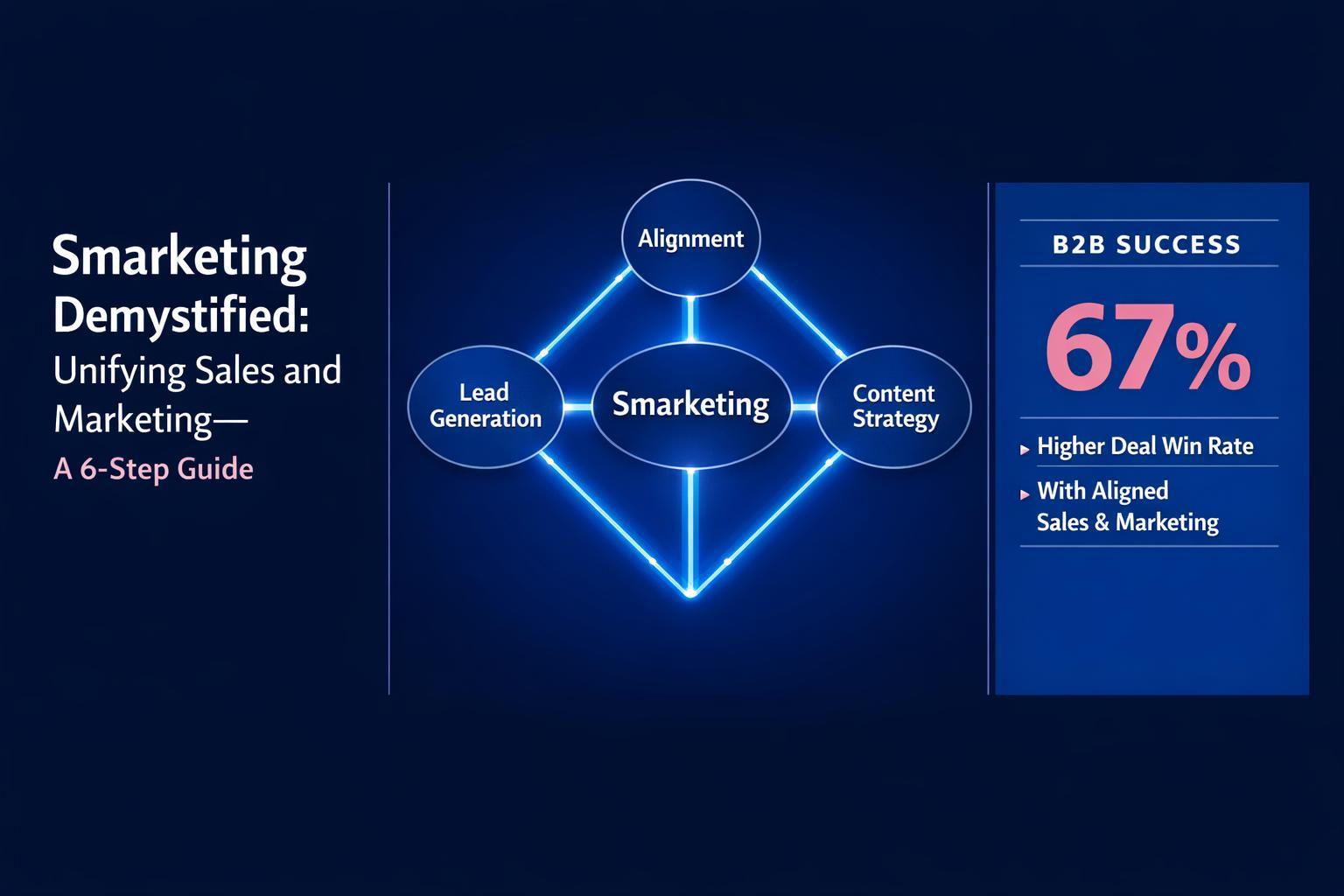 Smarketing Demystified: Unifying Sales and Marketing—A 6-Step Guide for Success — infographic guide for B2B sales and revenue teams | Revspire
