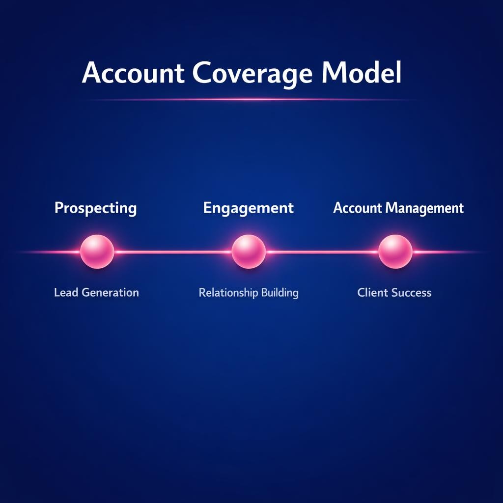 Account Coverage Model — key stats, steps and framework infographic for B2B revenue teams | Revspire
