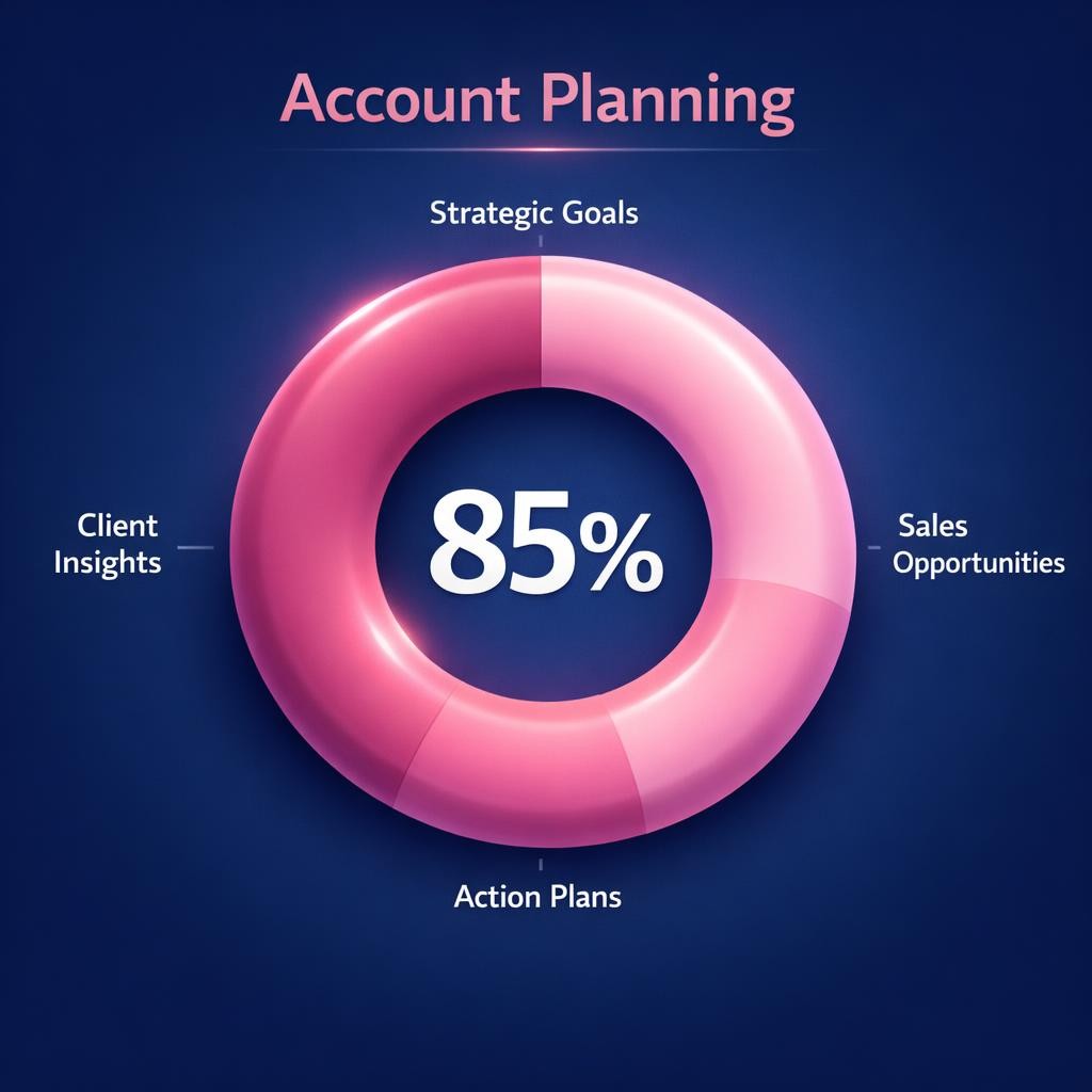 Account Planning — key stats, steps and framework infographic for B2B revenue teams | Revspire