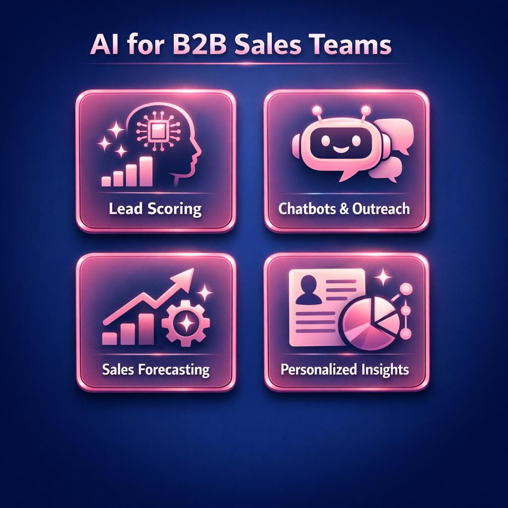 AI for B2B Sales Teams — key stats, steps and framework infographic for B2B revenue teams | Revspire