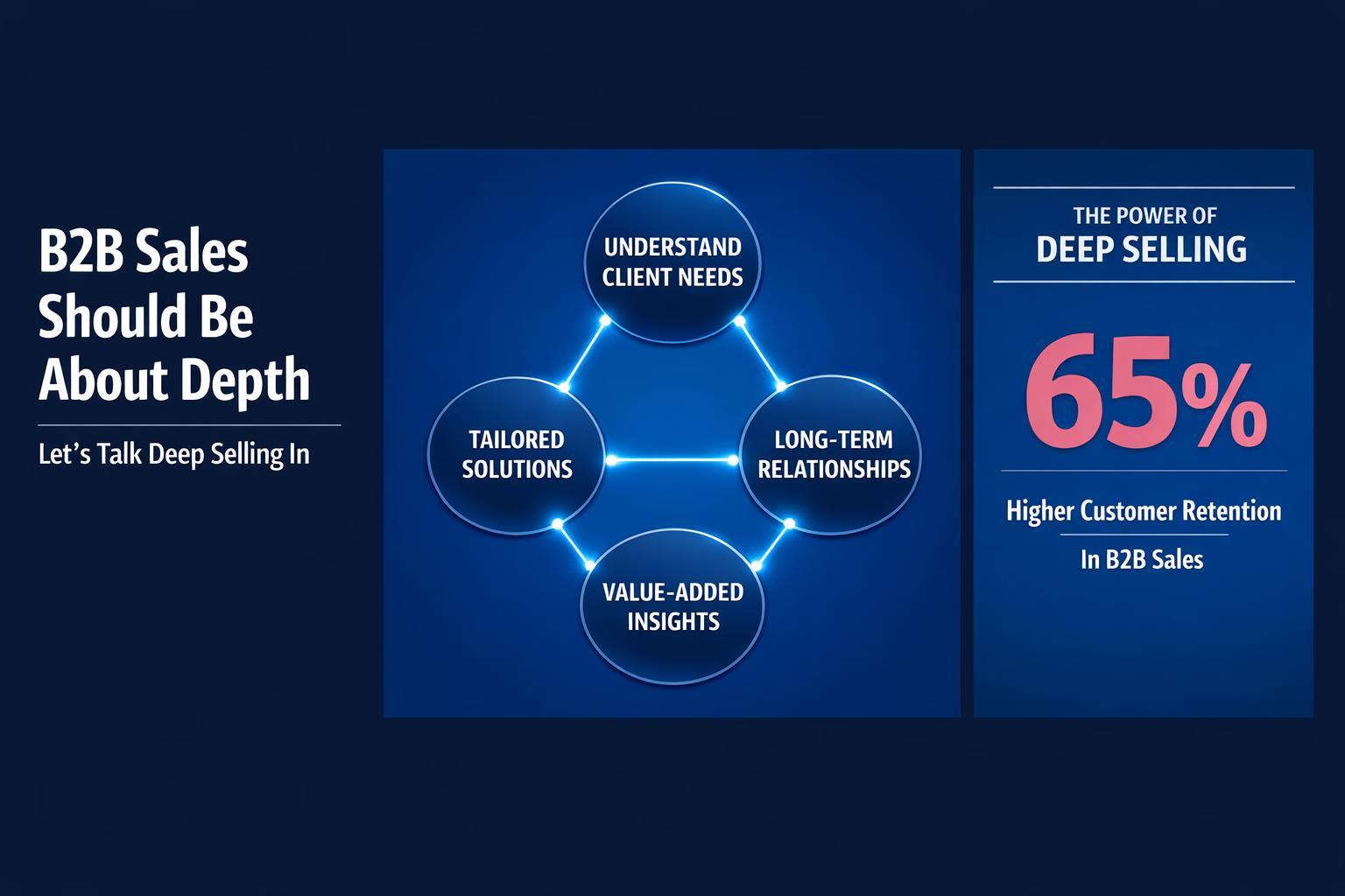 B2B Sales Should Be About Depth ' Let's Talk Deep Selling in 2026 — infographic guide for B2B sales and revenue teams | Revspire