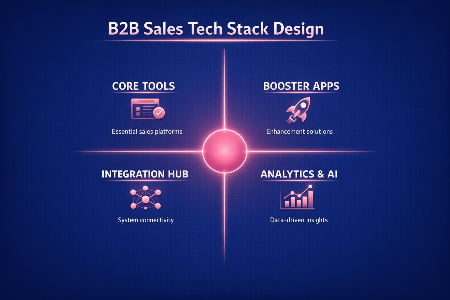 B2B Sales Tech Stack Design: 7 Strategies the Top Revenue Teams Use in 2026 — infographic guide for B2B sales and revenue teams | Revspire