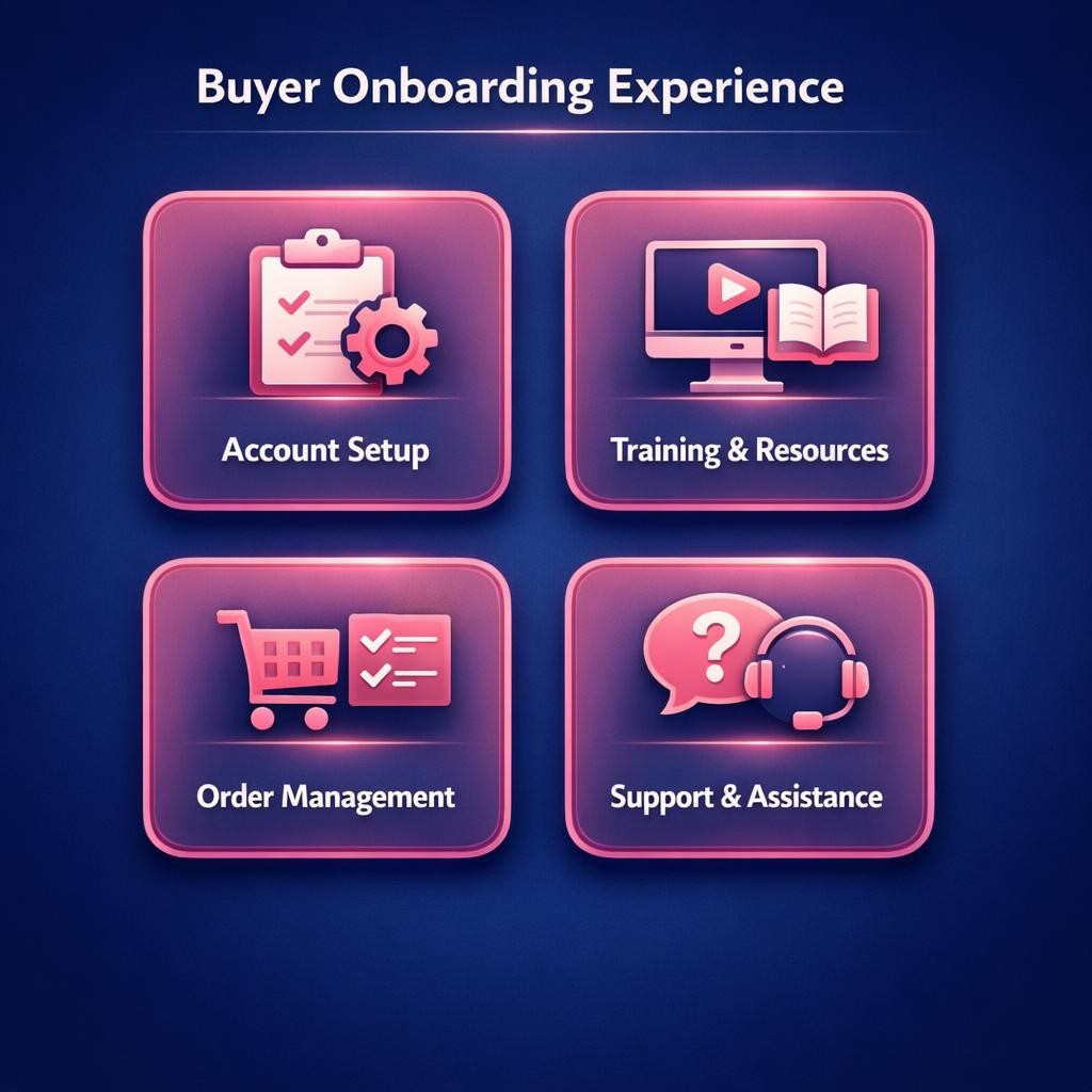 Buyer Onboarding Experience — key stats, steps and framework infographic for B2B revenue teams | Revspire