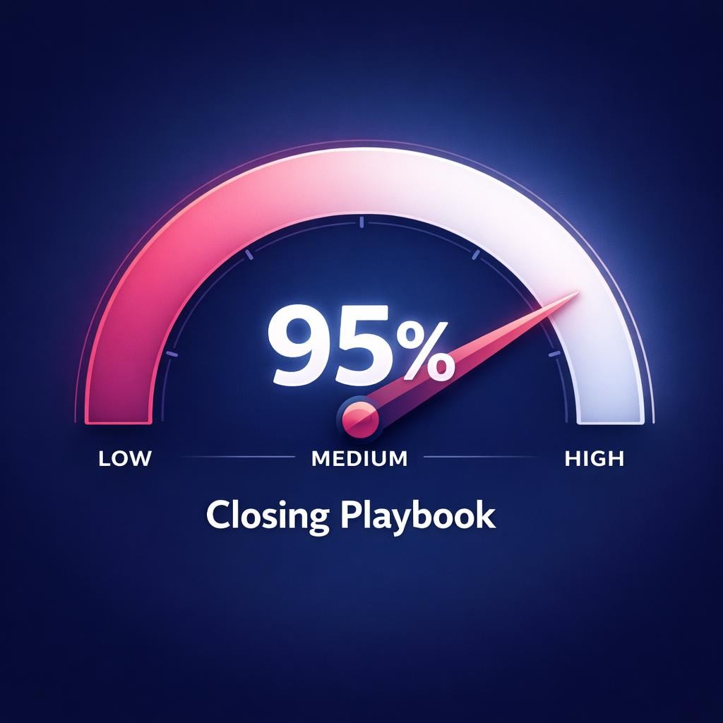 Closing Playbook — key stats, steps and framework infographic for B2B revenue teams | Revspire