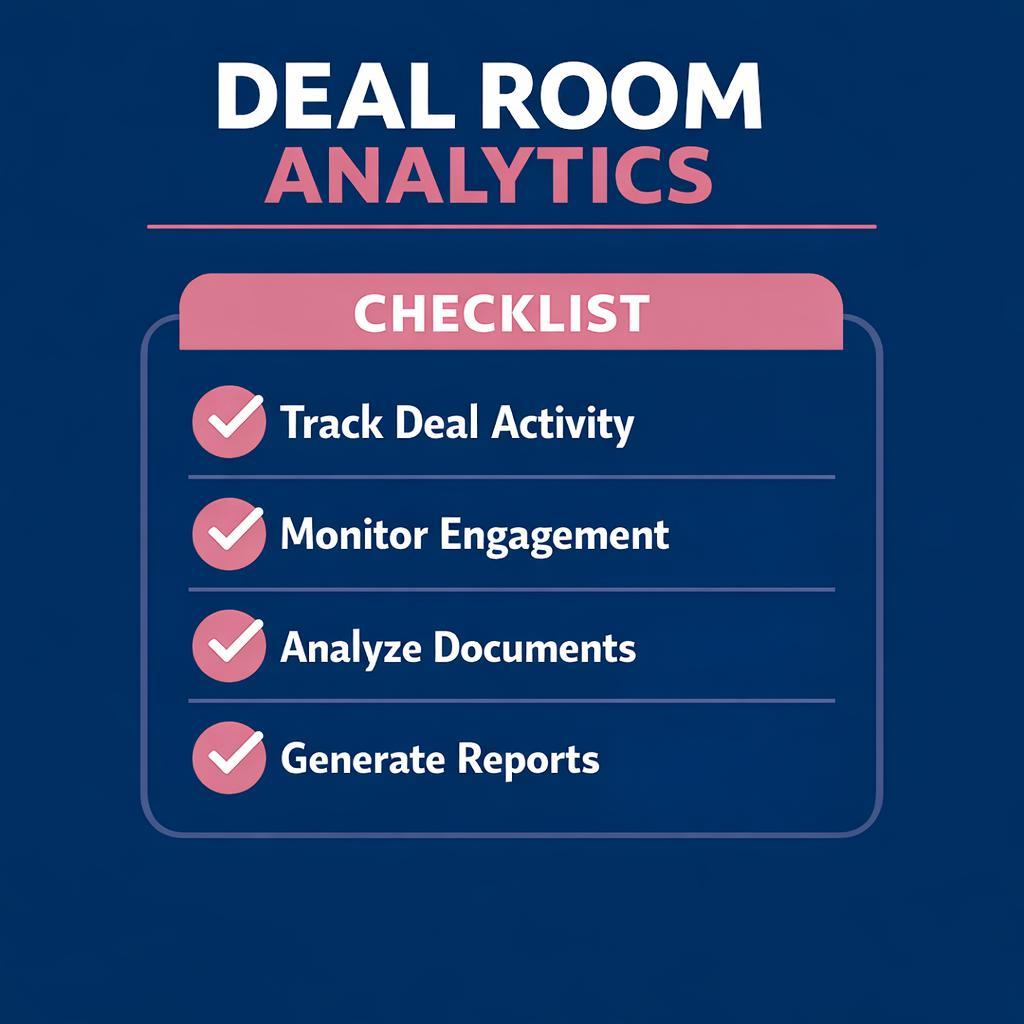 Deal Room Analytics — key stats, steps and framework infographic for B2B revenue teams | Revspire