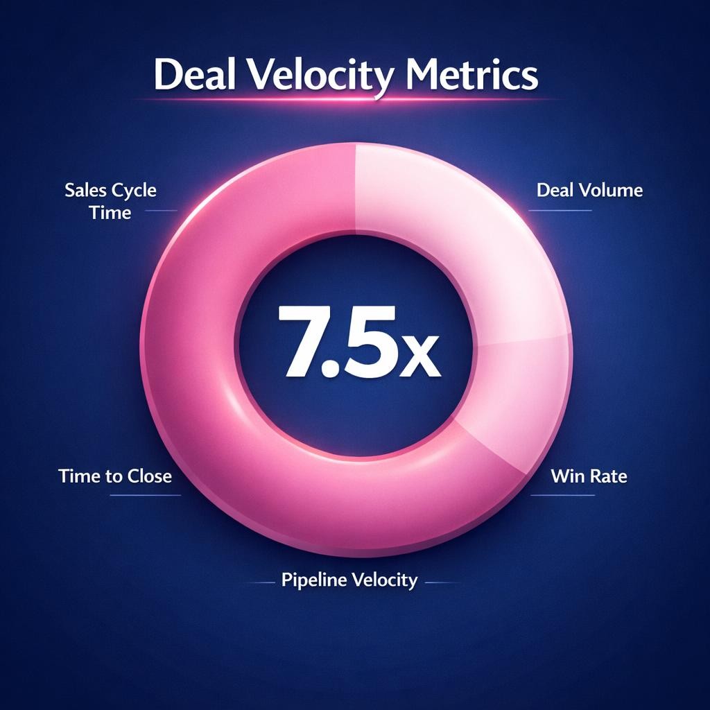 Deal Velocity Metrics — key stats, steps and framework infographic for B2B revenue teams | Revspire