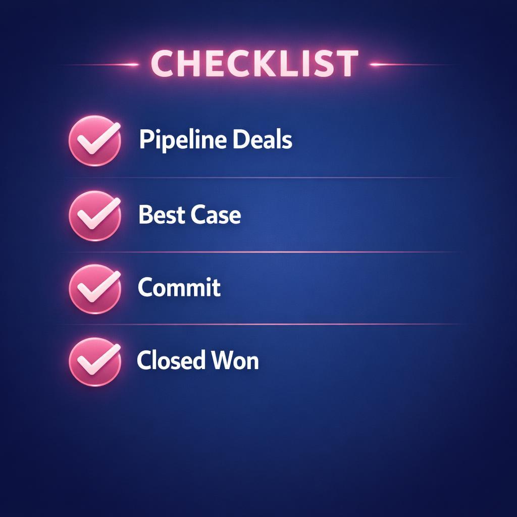 Forecast Categories — key stats, steps and framework infographic for B2B revenue teams | Revspire
