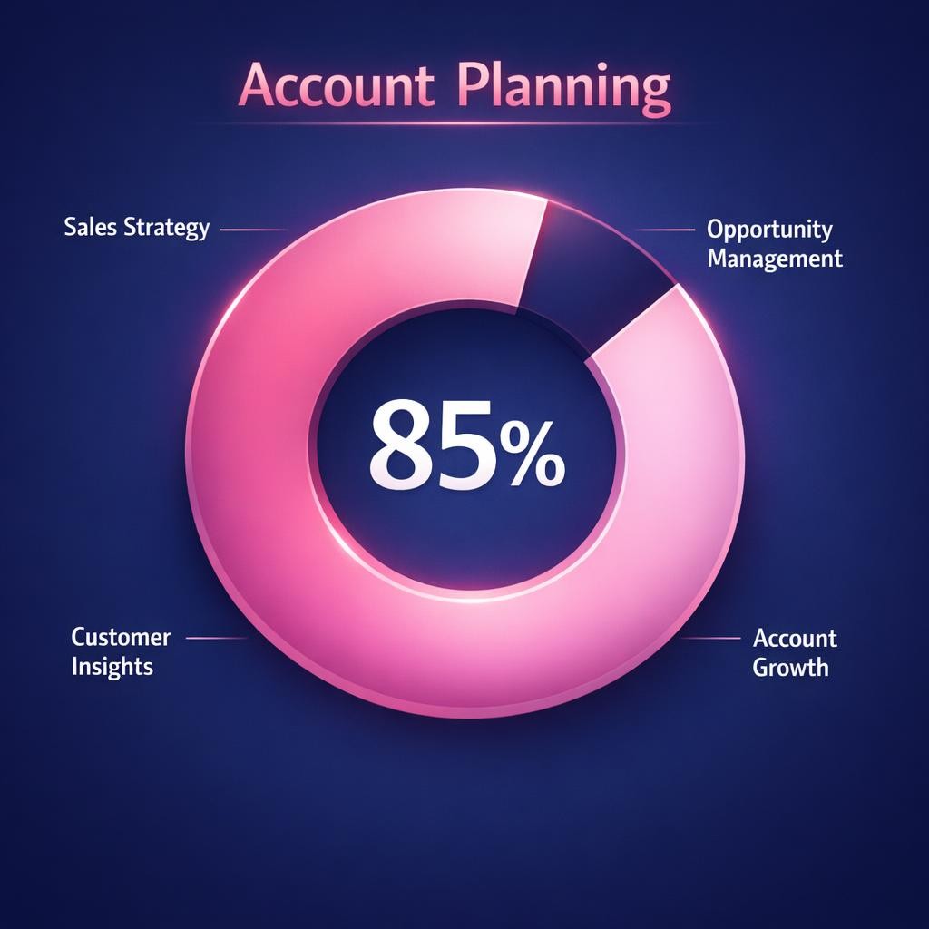 Account Planning — key stats, steps and framework infographic for B2B revenue teams | Revspire