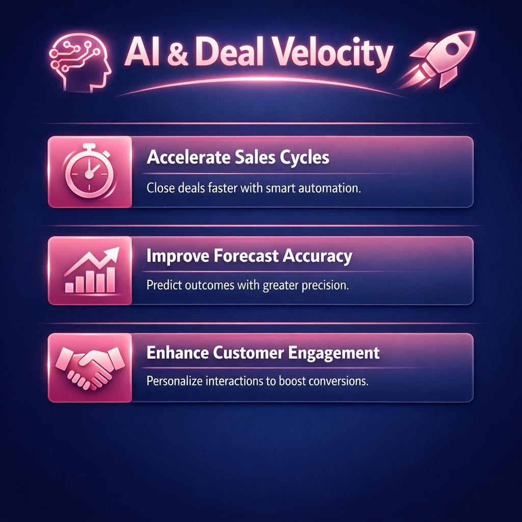AI and Deal Velocity — key stats, steps and framework infographic for B2B revenue teams | Revspire