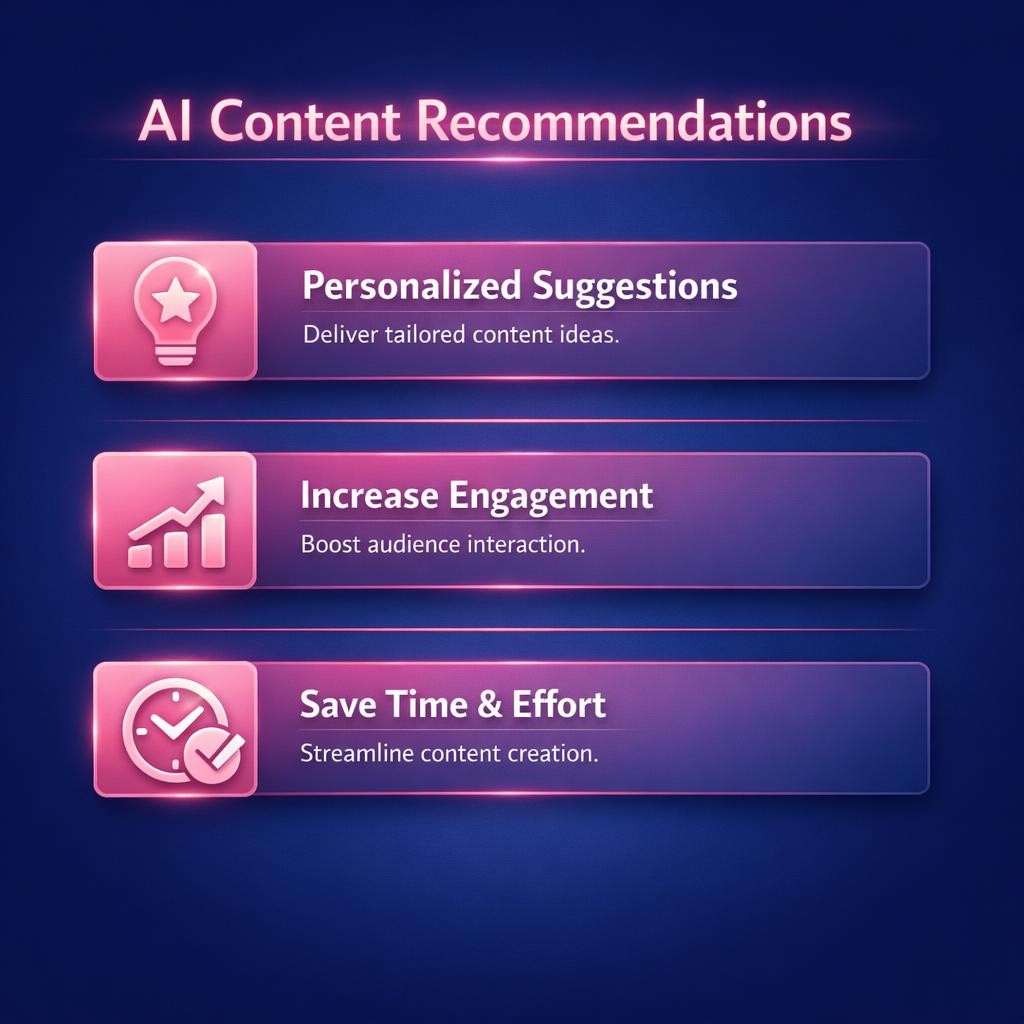 AI Content Recommendations — key stats, steps and framework infographic for B2B revenue teams | Revspire