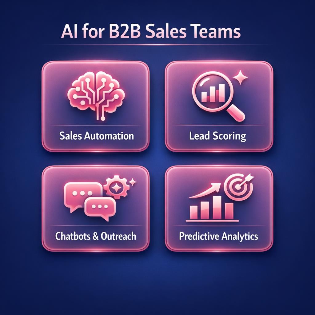 AI for B2B Sales Teams — key stats, steps and framework infographic for B2B revenue teams | Revspire