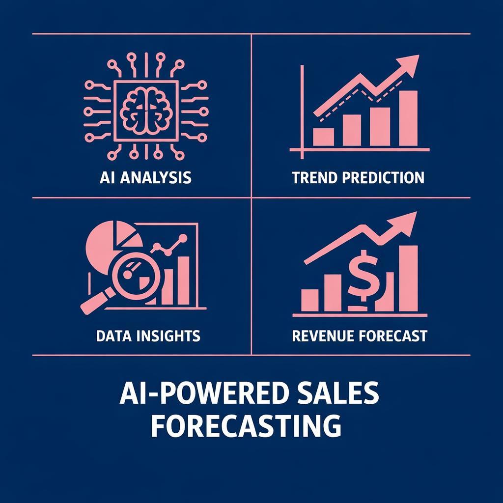 AI-Powered Sales Forecasting — key stats, steps and framework infographic for B2B revenue teams | Revspire