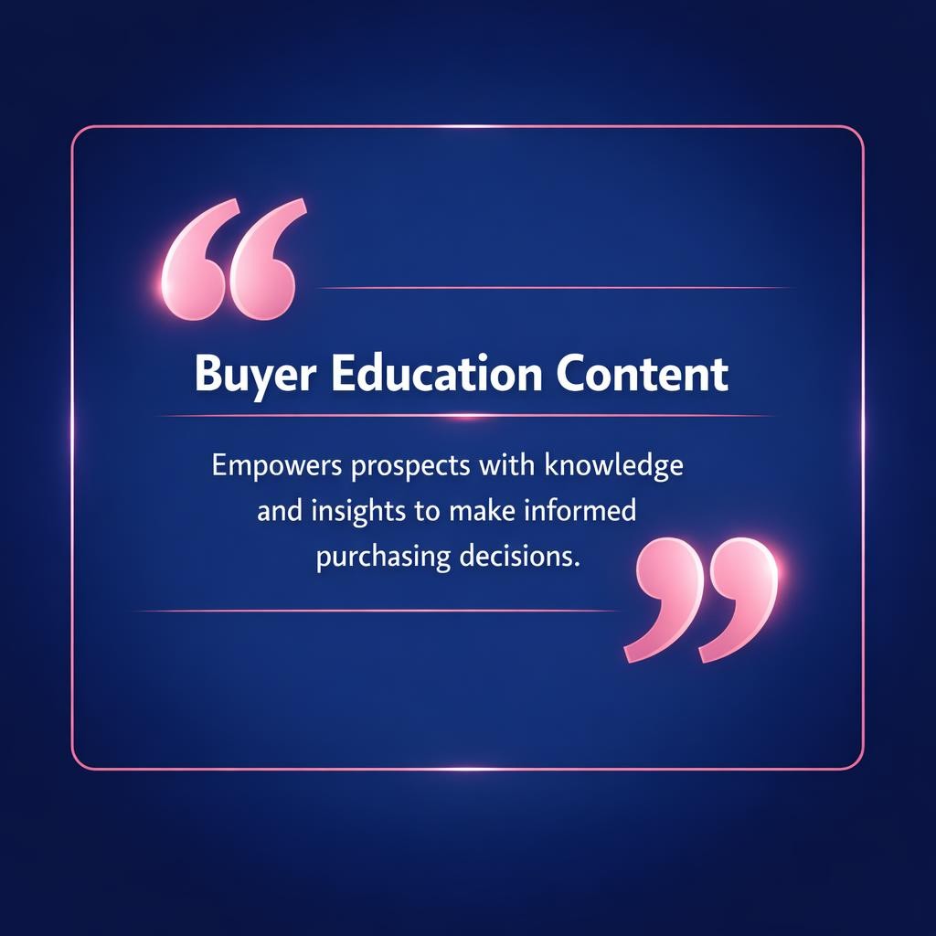 Buyer Education Content — key stats, steps and framework infographic for B2B revenue teams | Revspire