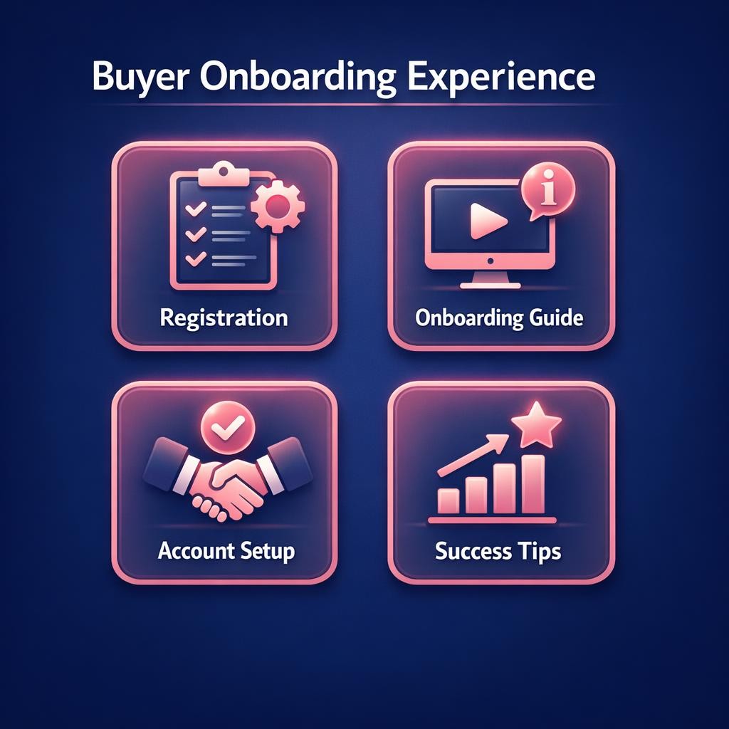 Buyer Onboarding Experience — key stats, steps and framework infographic for B2B revenue teams | Revspire