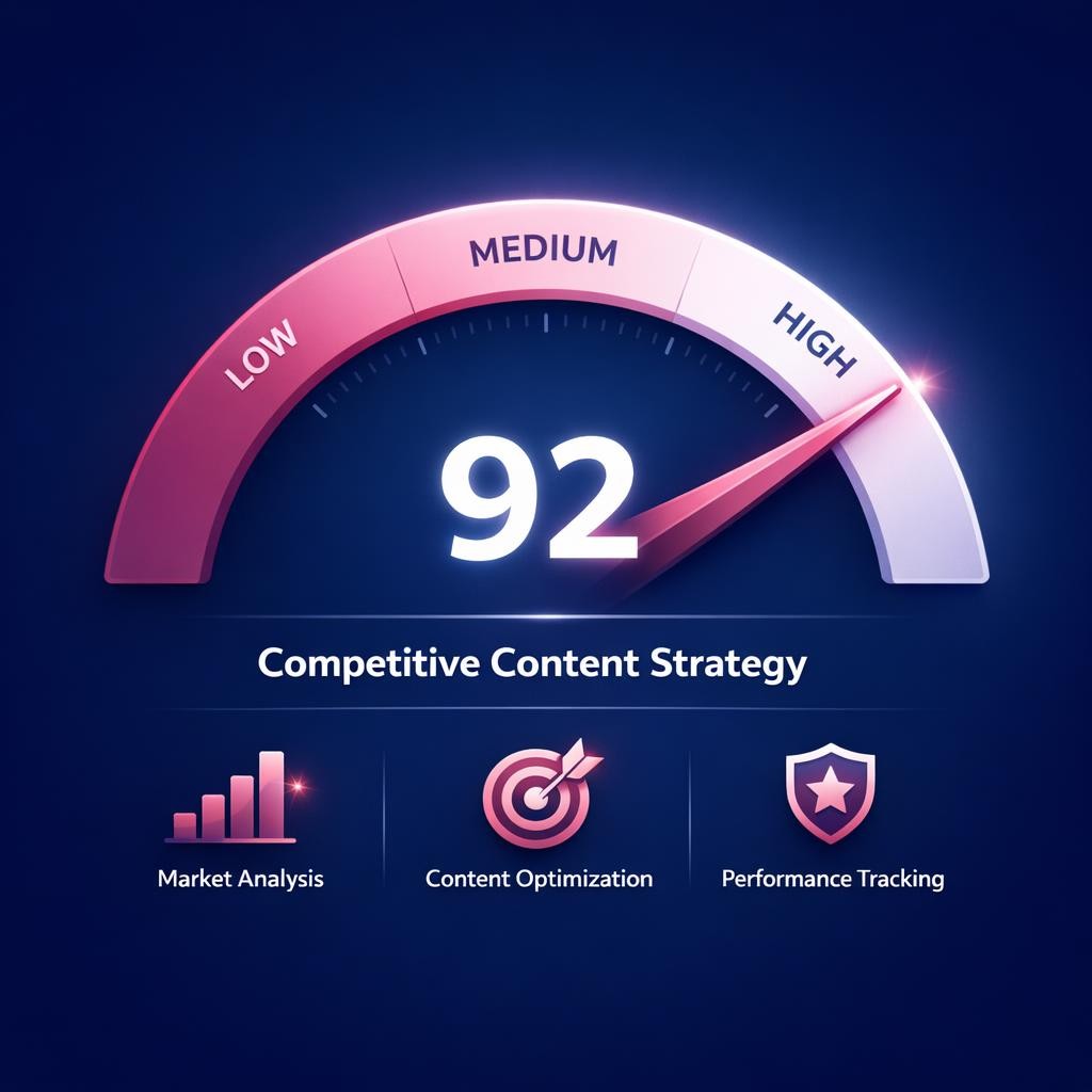 Competitive Content Strategy — key stats, steps and framework infographic for B2B revenue teams | Revspire