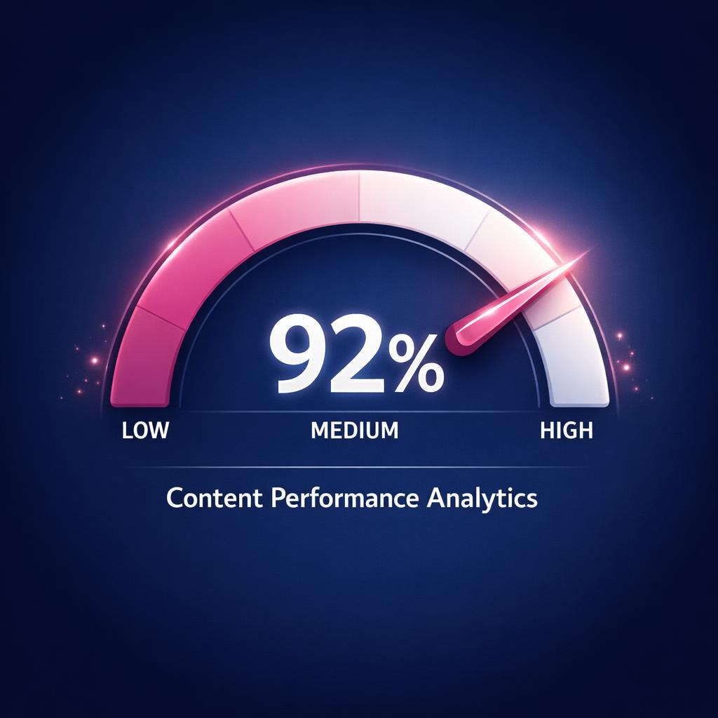 Content Performance Analytics — key stats, steps and framework infographic for B2B revenue teams | Revspire