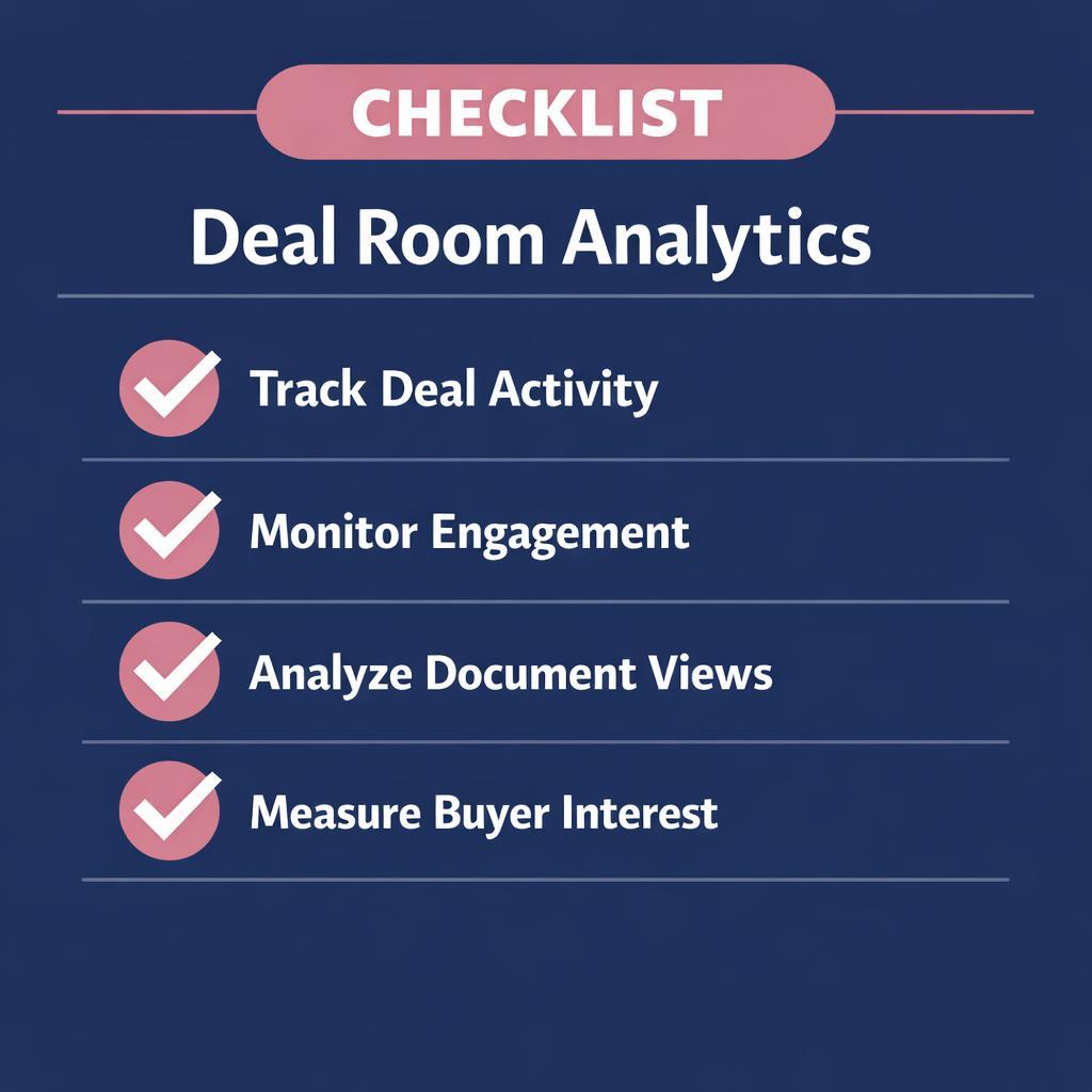 Deal Room Analytics — key stats, steps and framework infographic for B2B revenue teams | Revspire