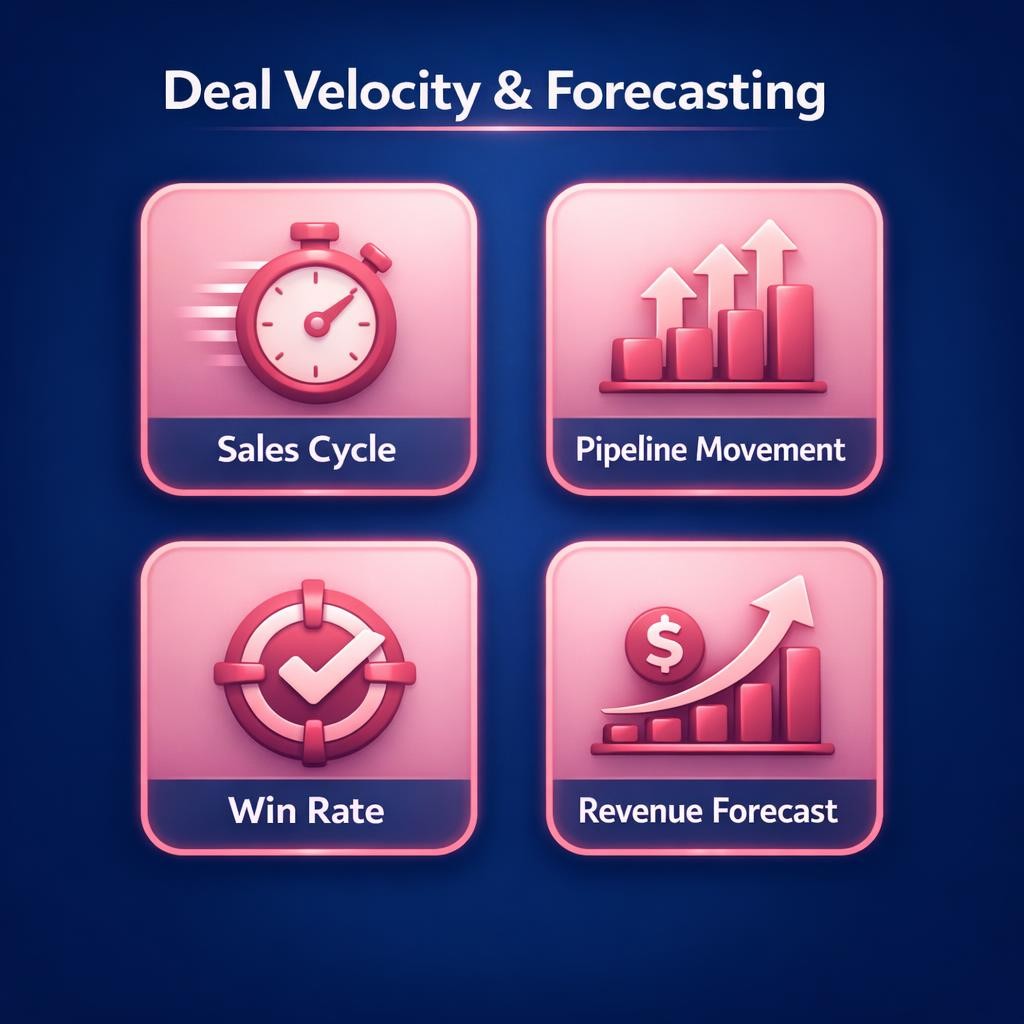 Deal Velocity and Forecasting — key stats, steps and framework infographic for B2B revenue teams | Revspire
