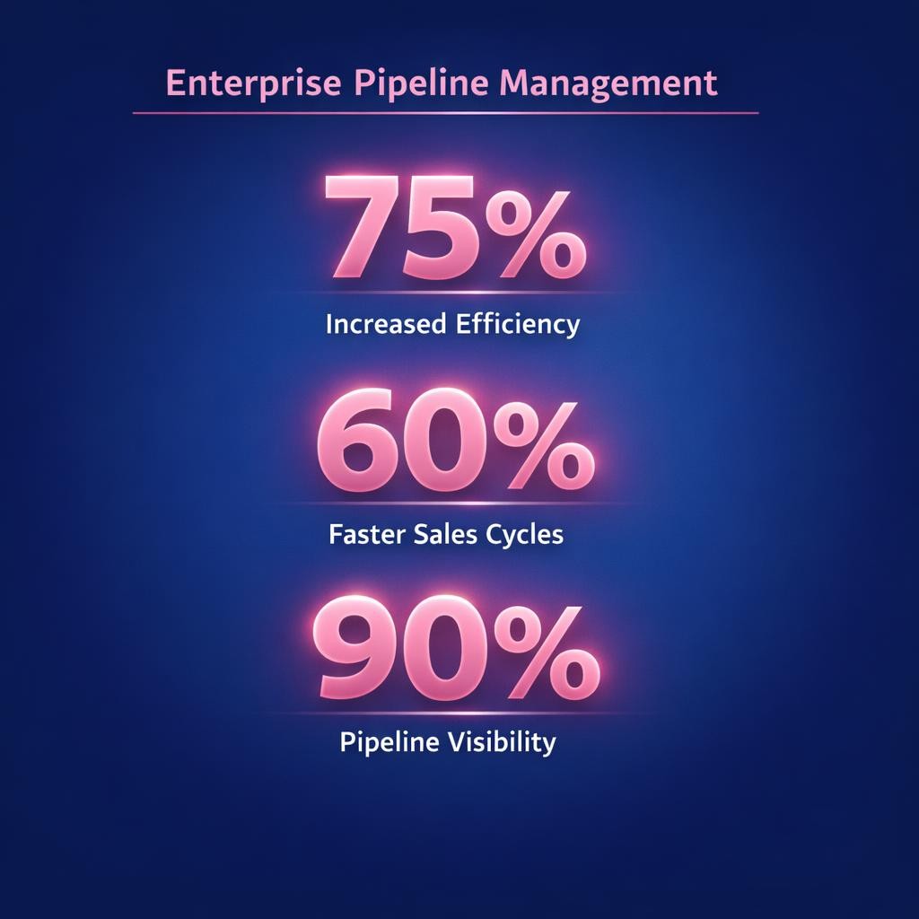 Enterprise Pipeline Management — key stats, steps and framework infographic for B2B revenue teams | Revspire