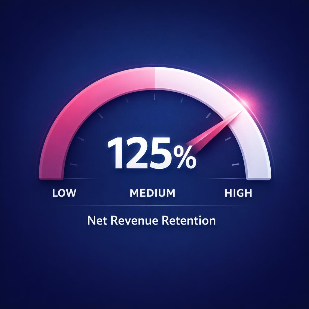 Net Revenue Retention — key stats, steps and framework infographic for B2B revenue teams | Revspire