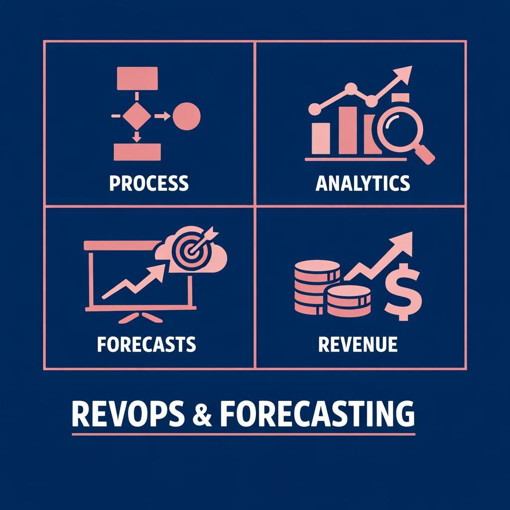 RevOps and Forecasting — key stats, steps and framework infographic for B2B revenue teams | Revspire
