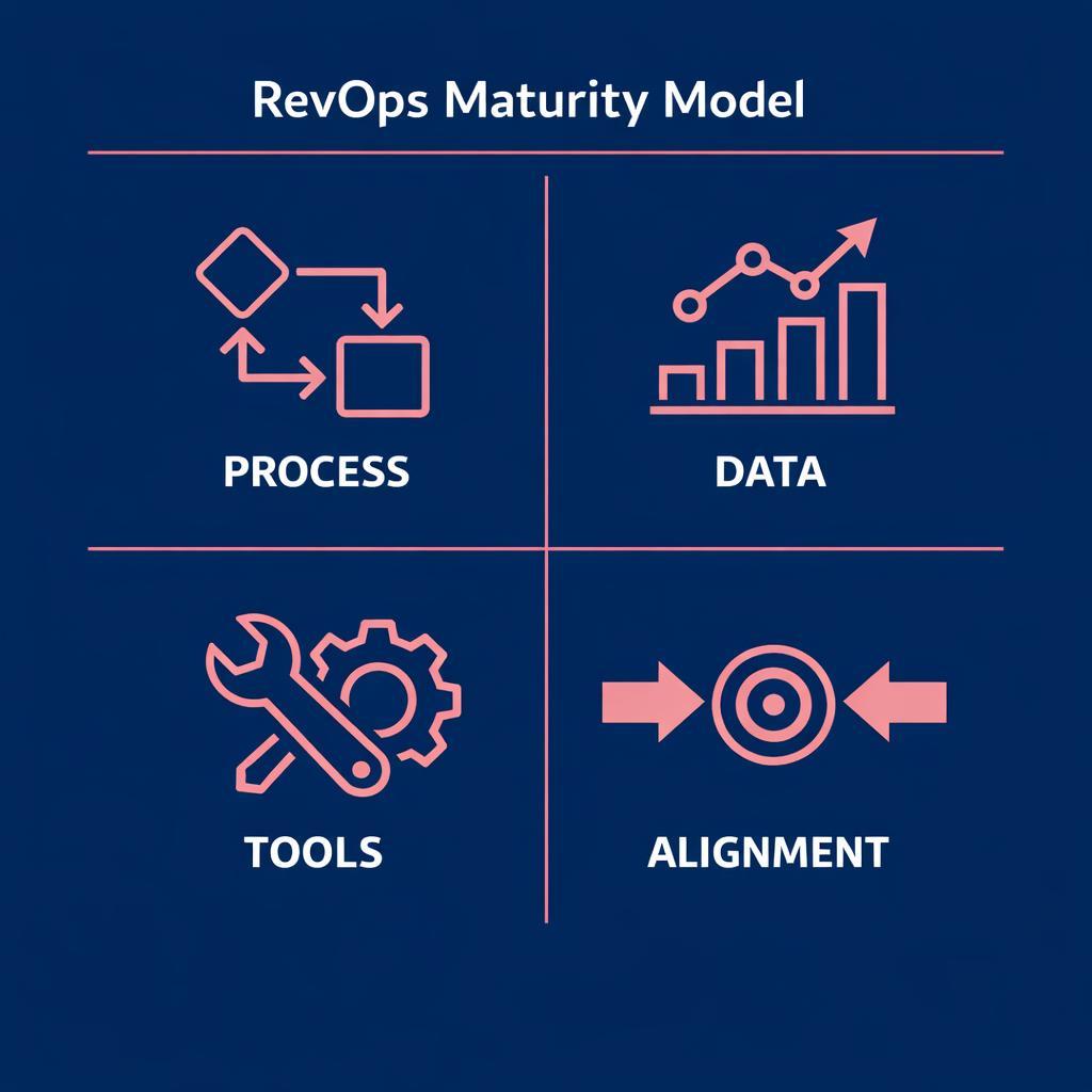 RevOps Maturity Model — key stats, steps and framework infographic for B2B revenue teams | Revspire