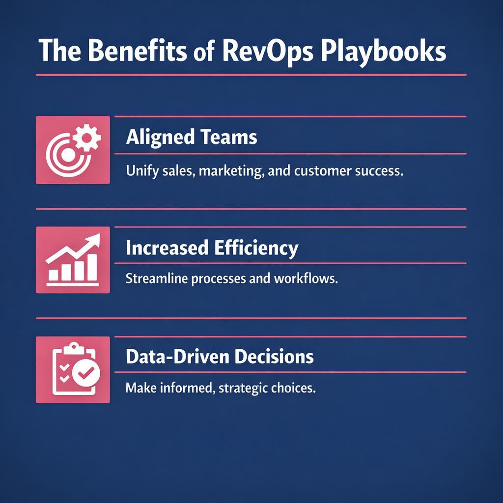 RevOps Playbooks — key stats, steps and framework infographic for B2B revenue teams | Revspire