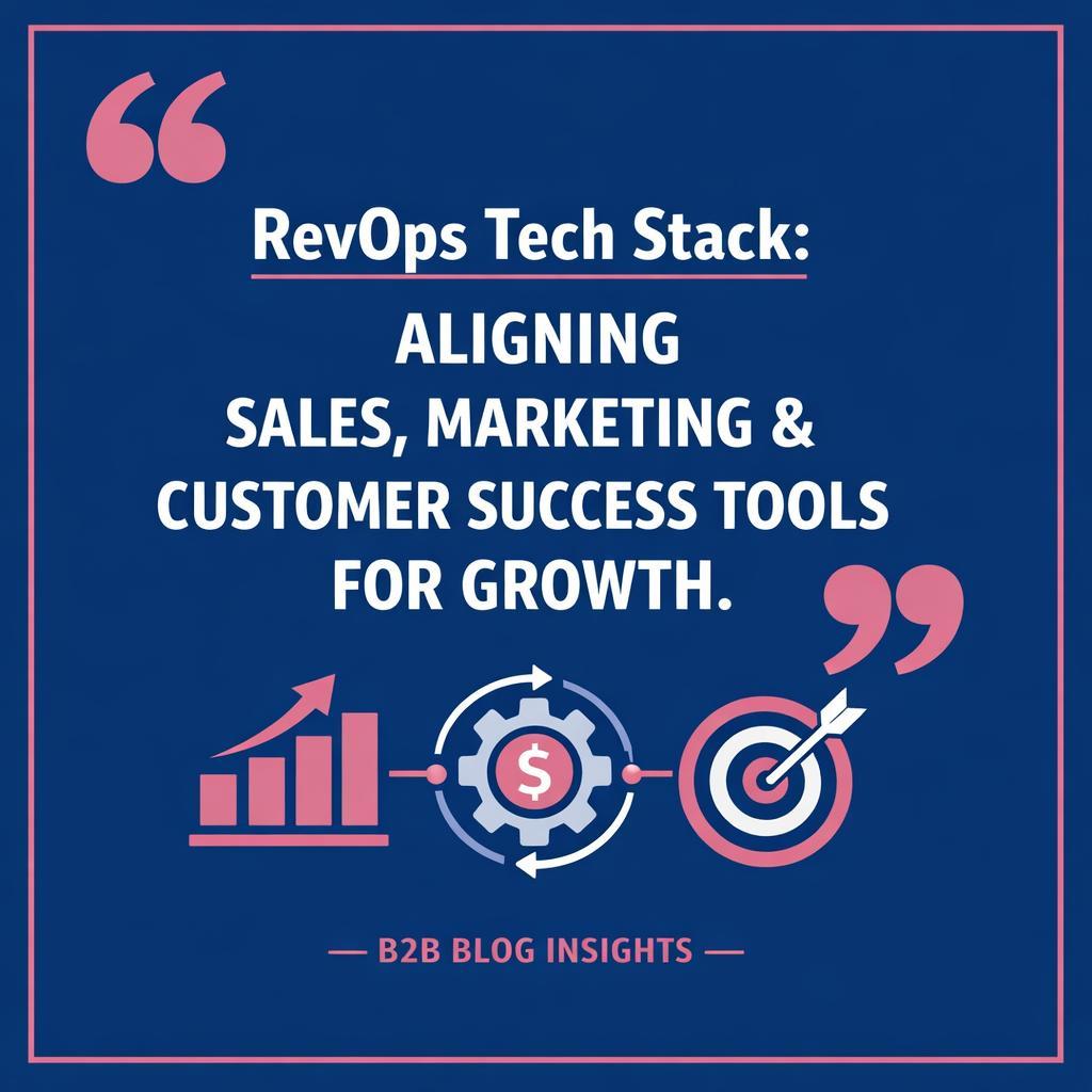 RevOps Tech Stack — key stats, steps and framework infographic for B2B revenue teams | Revspire