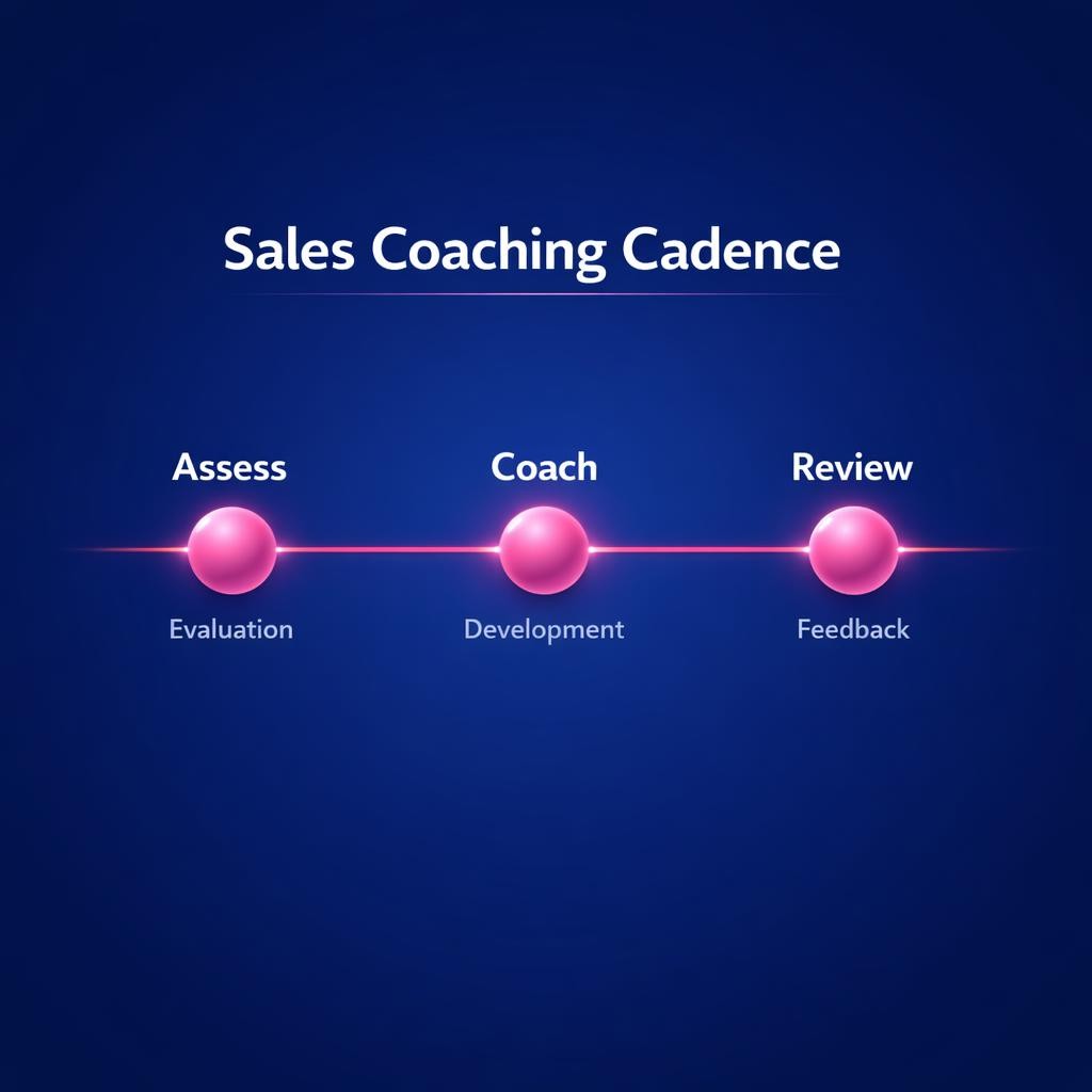 Sales Coaching Cadence — key stats, steps and framework infographic for B2B revenue teams | Revspire