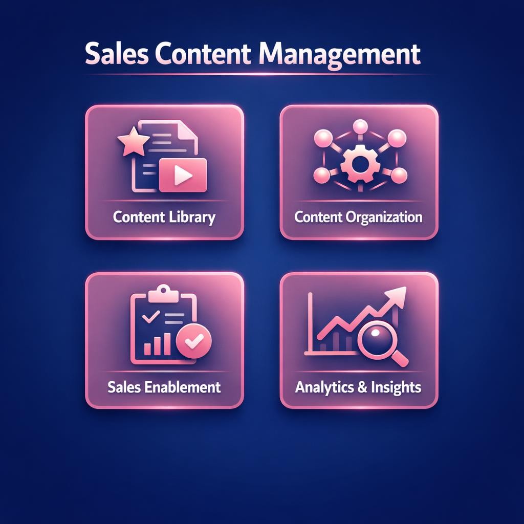Sales Content Management — key stats, steps and framework infographic for B2B revenue teams | Revspire