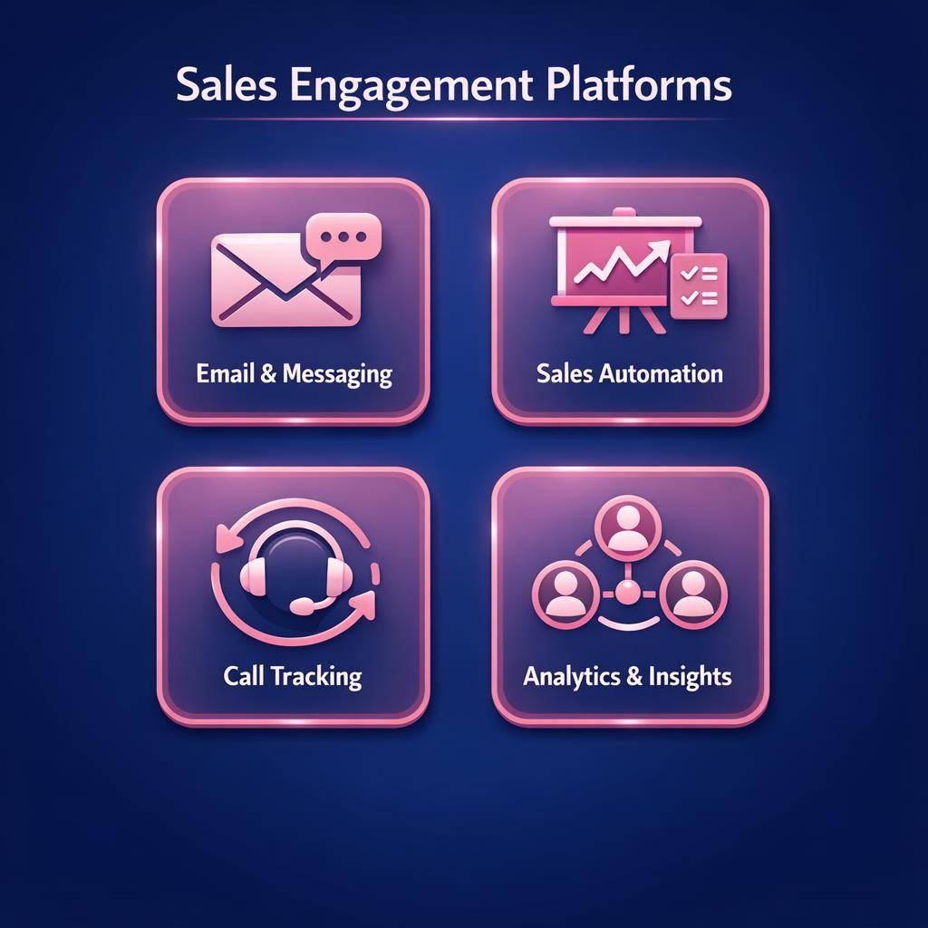 Sales Engagement Platforms — key stats, steps and framework infographic for B2B revenue teams | Revspire