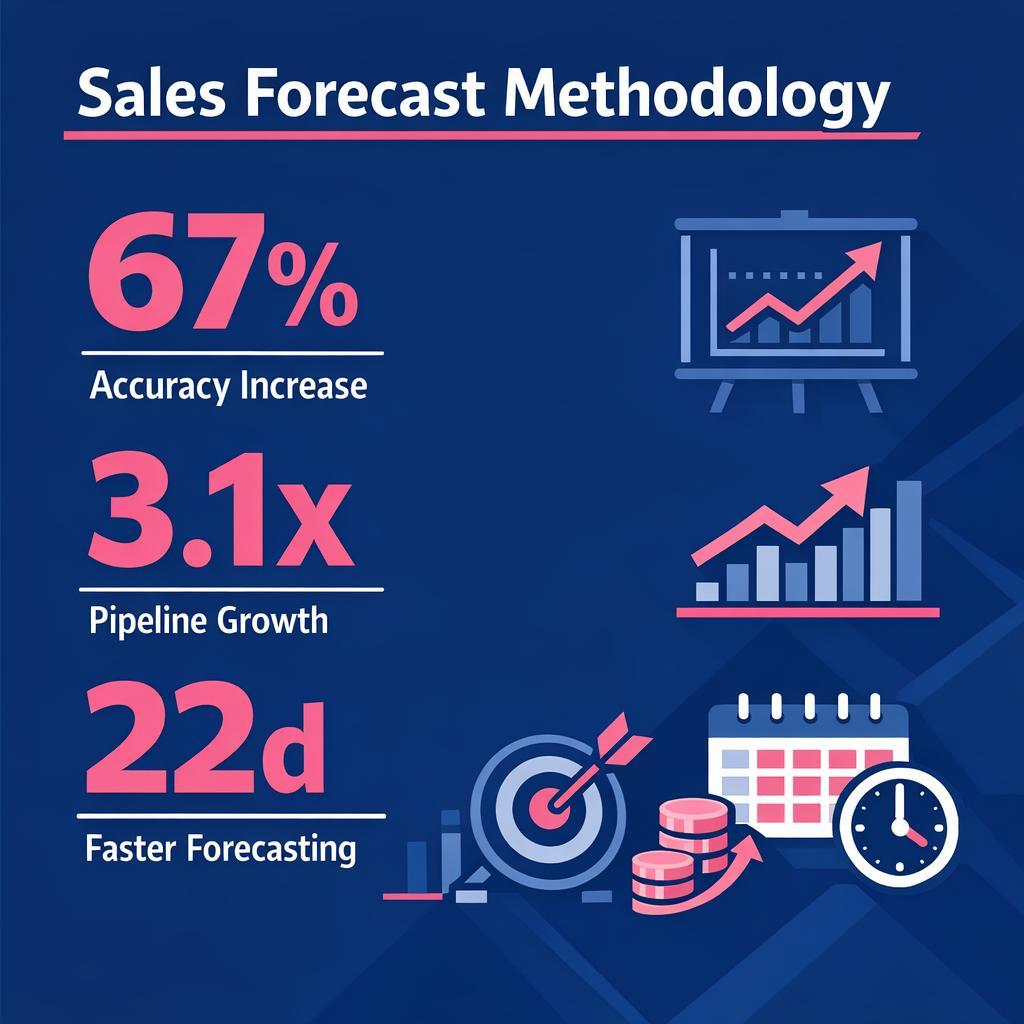 Sales Forecast Methodology — key stats, steps and framework infographic for B2B revenue teams | Revspire