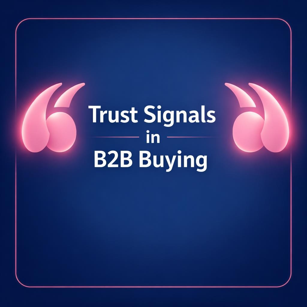 Trust Signals in B2B Buying — key stats, steps and framework infographic for B2B revenue teams | Revspire