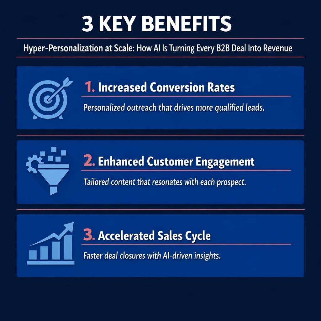 Hyper-Personalization at Scale: How AI Is Turning Every B2B Deal Into  — key stats, steps and framework infographic for B2B revenue teams | Revspire