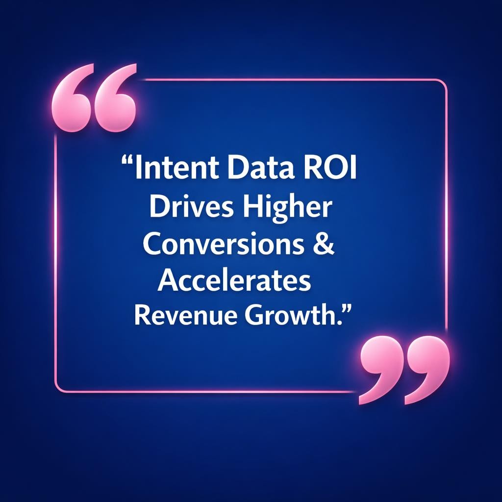 Intent Data ROI — key stats, steps and framework infographic for B2B revenue teams | Revspire