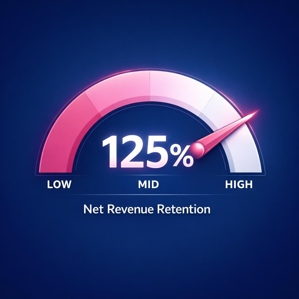 Net Revenue Retention — key stats, steps and framework infographic for B2B revenue teams | Revspire