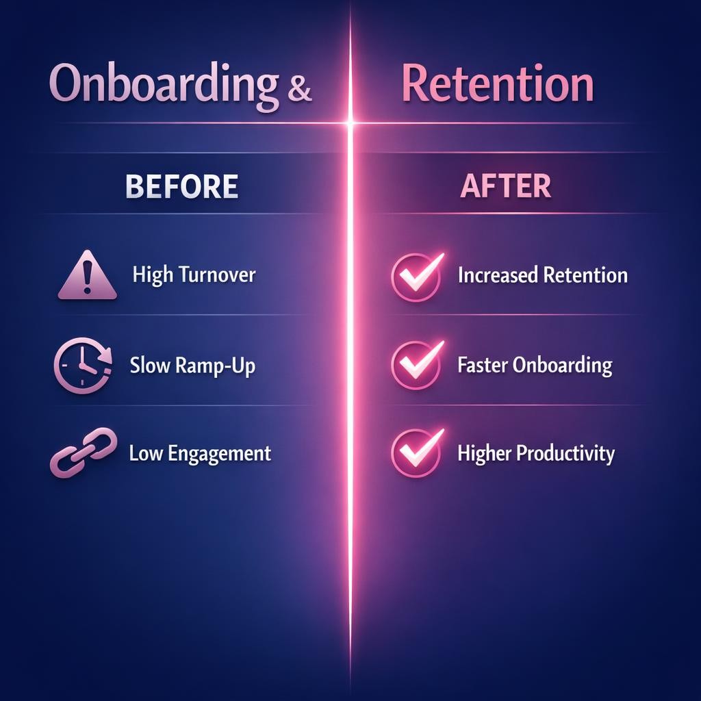 Onboarding and Retention — key stats, steps and framework infographic for B2B revenue teams | Revspire