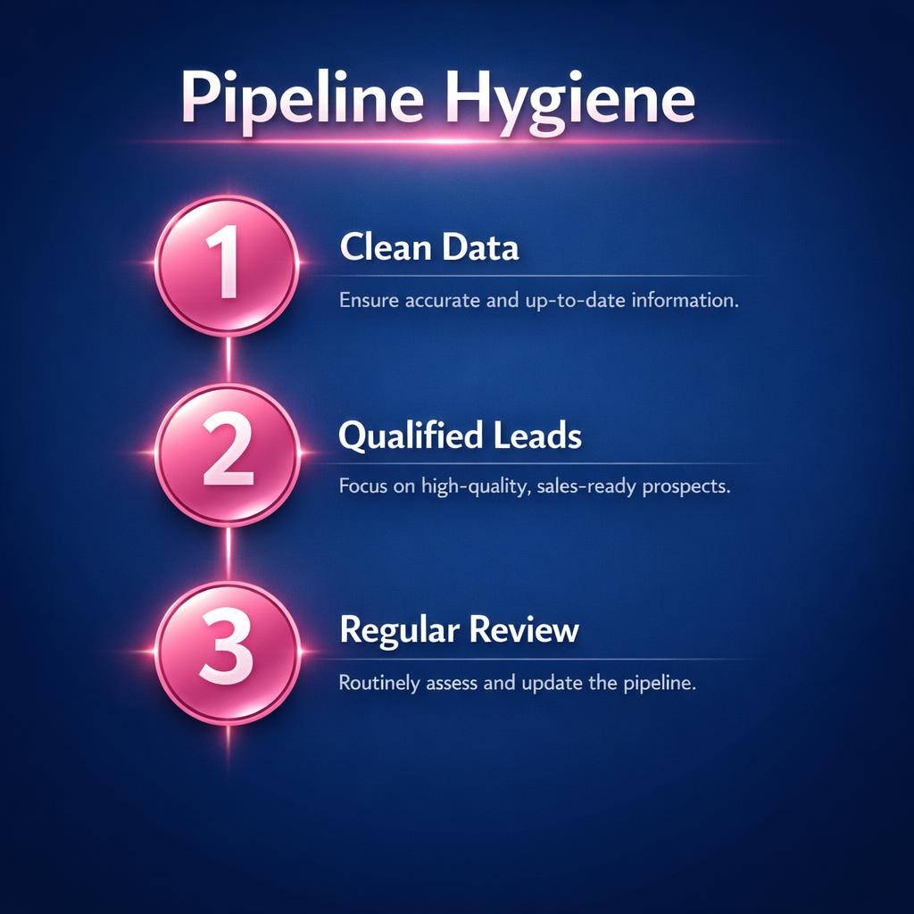 Pipeline Hygiene — key stats, steps and framework infographic for B2B revenue teams | Revspire