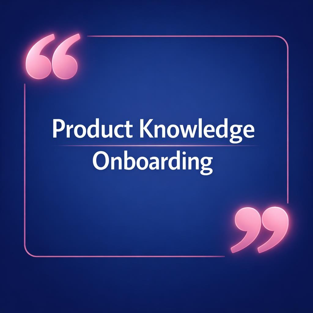 Product Knowledge Onboarding — key stats, steps and framework infographic for B2B revenue teams | Revspire