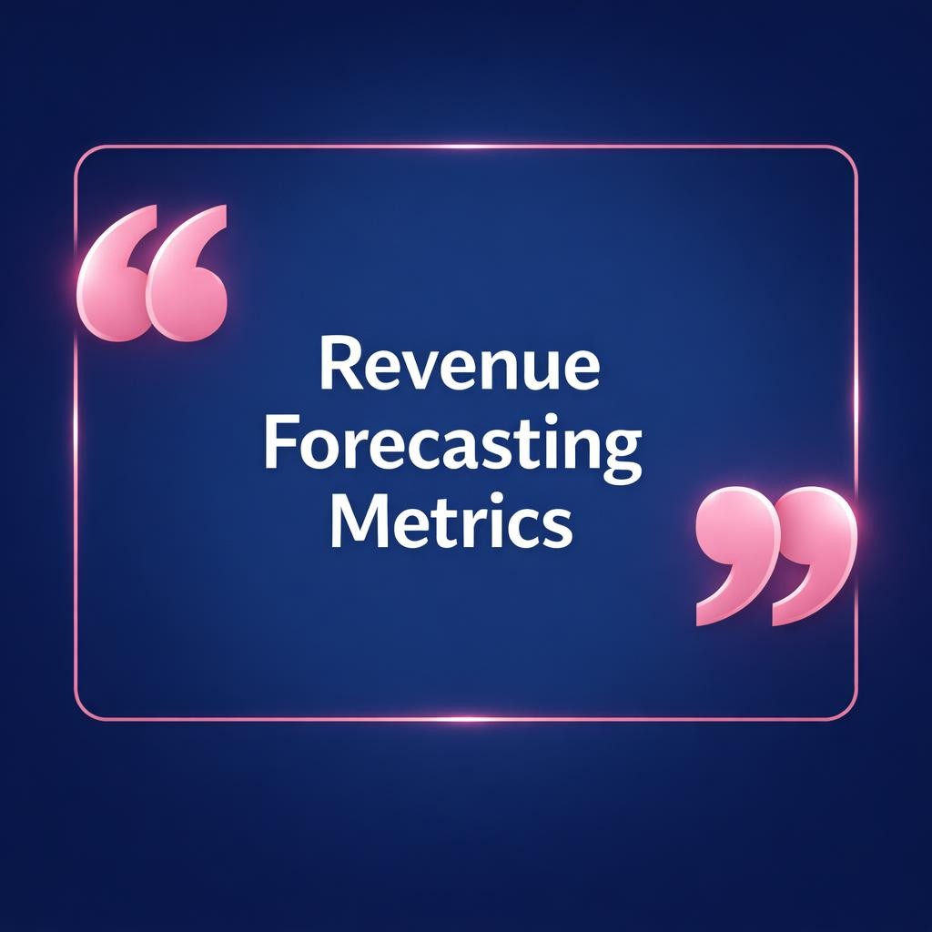 Revenue Forecasting Metrics — key stats, steps and framework infographic for B2B revenue teams | Revspire
