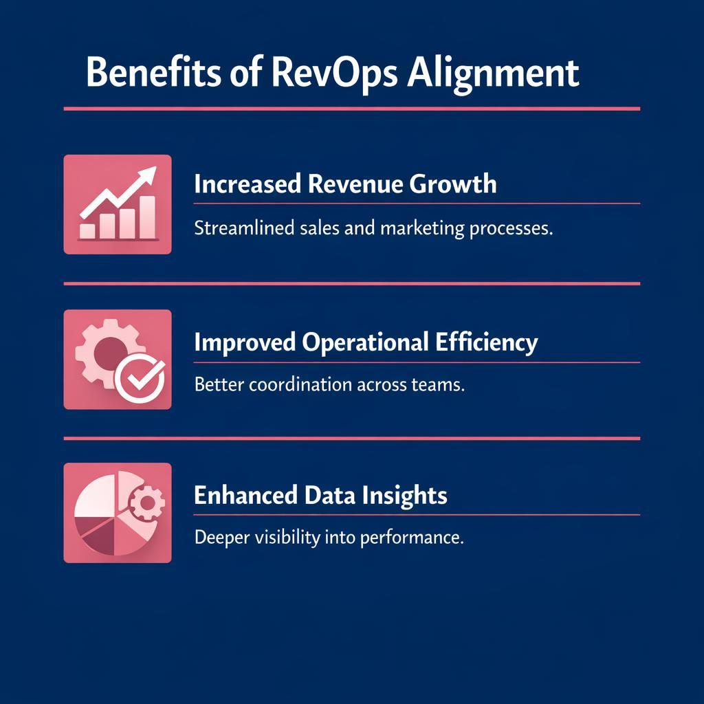 RevOps Alignment — key stats, steps and framework infographic for B2B revenue teams | Revspire