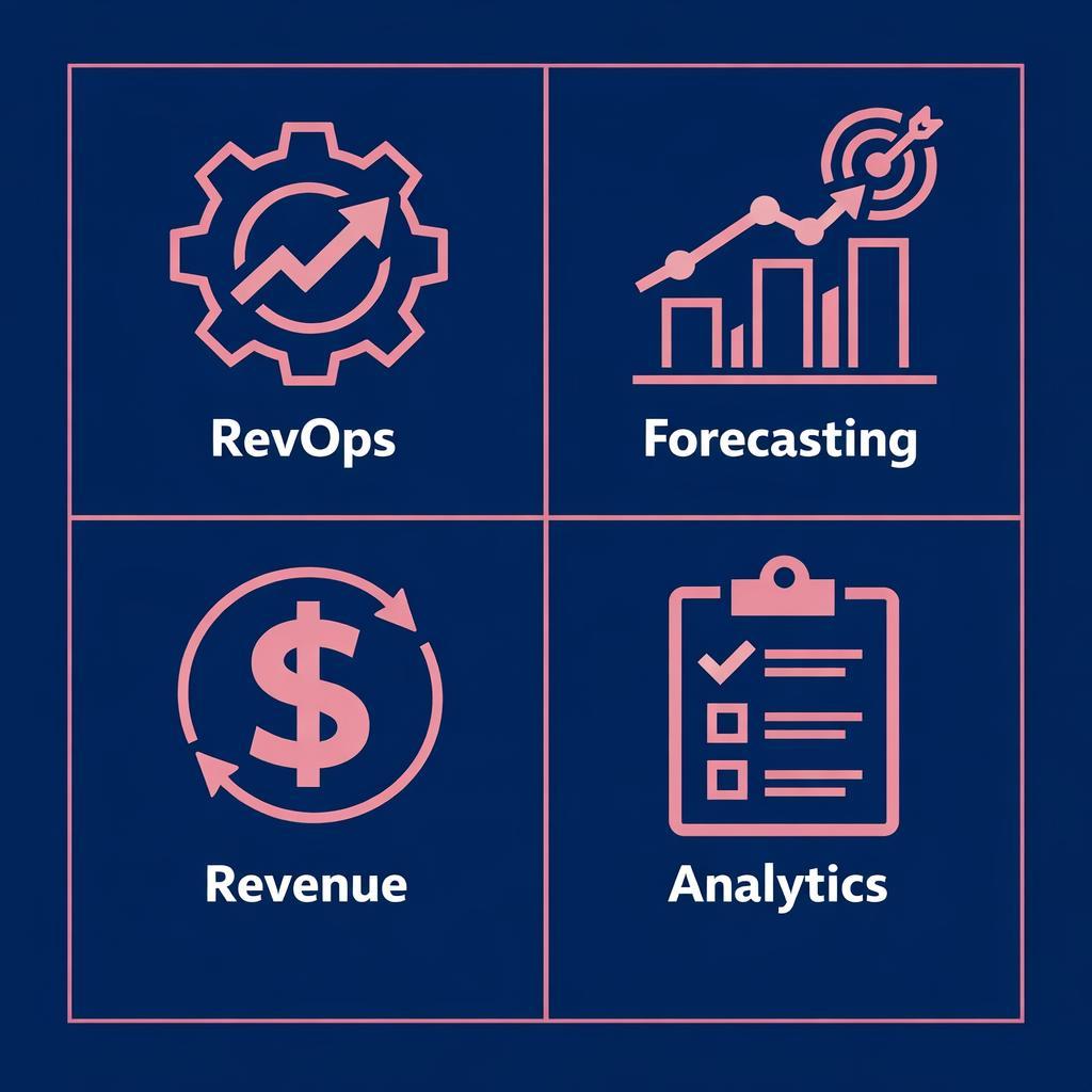 RevOps and Forecasting — key stats, steps and framework infographic for B2B revenue teams | Revspire