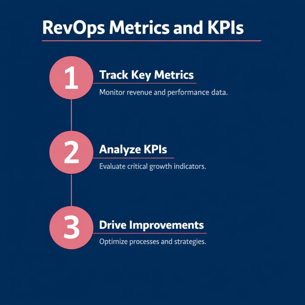 RevOps Metrics and KPIs — key stats, steps and framework infographic for B2B revenue teams | Revspire