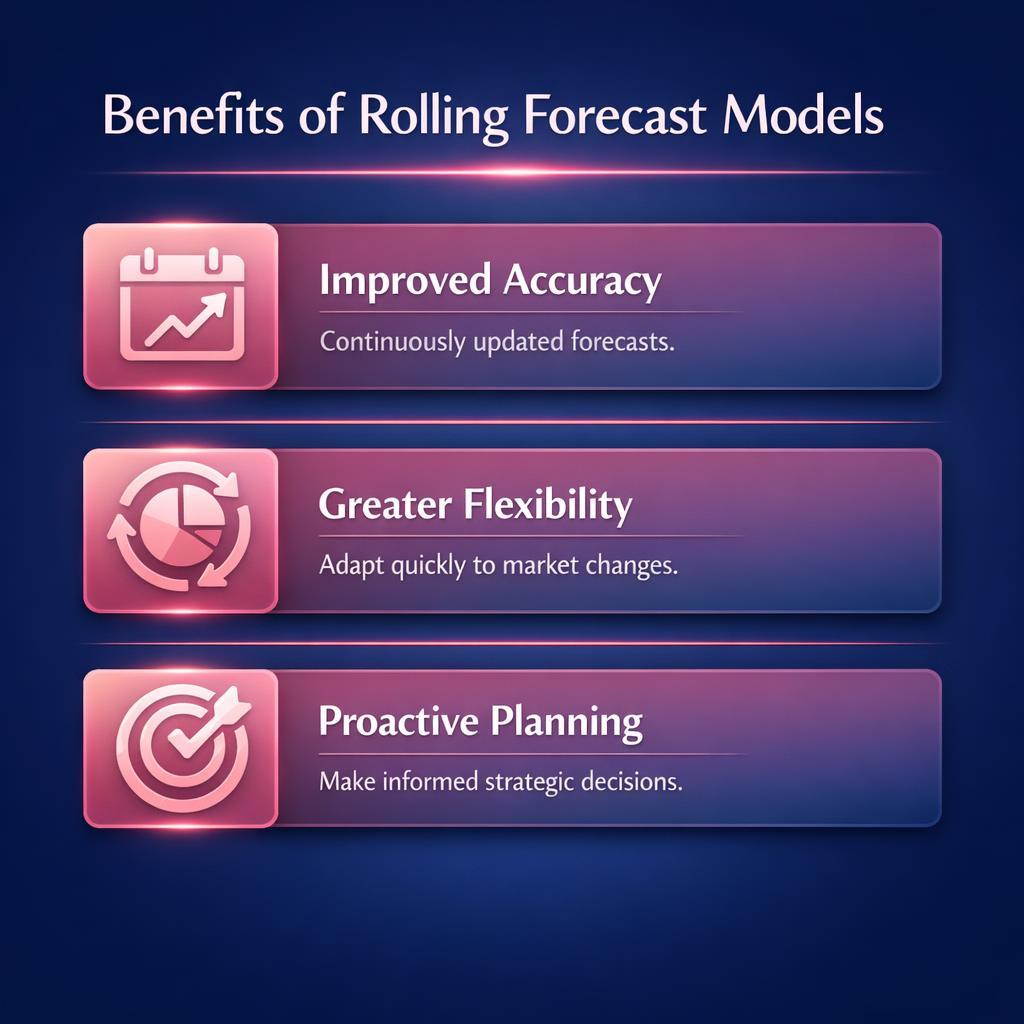 Rolling Forecast Models — key stats, steps and framework infographic for B2B revenue teams | Revspire