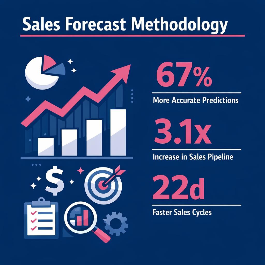 Sales Forecast Methodology — key stats, steps and framework infographic for B2B revenue teams | Revspire
