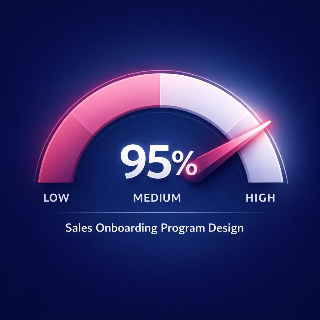 Sales Onboarding Program Design — key stats, steps and framework infographic for B2B revenue teams | Revspire