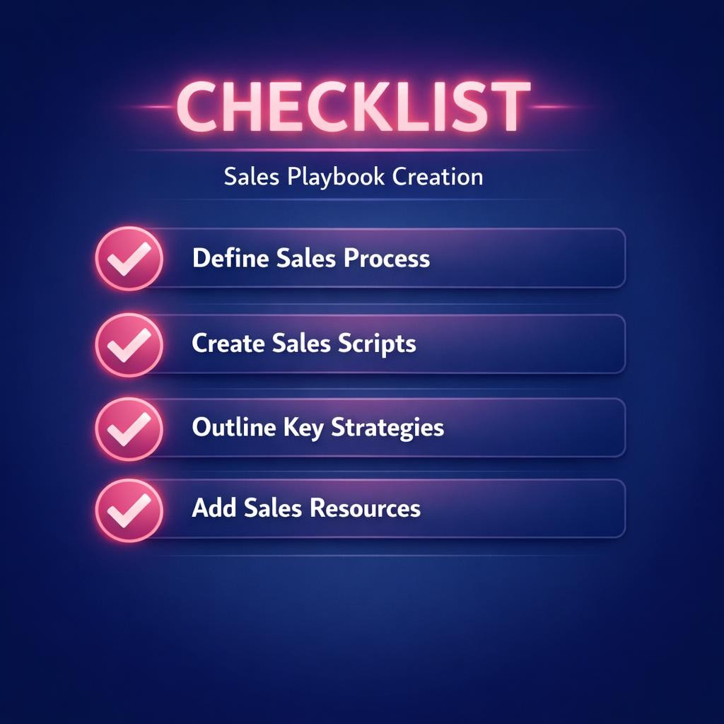 Sales Playbook Creation — key stats, steps and framework infographic for B2B revenue teams | Revspire