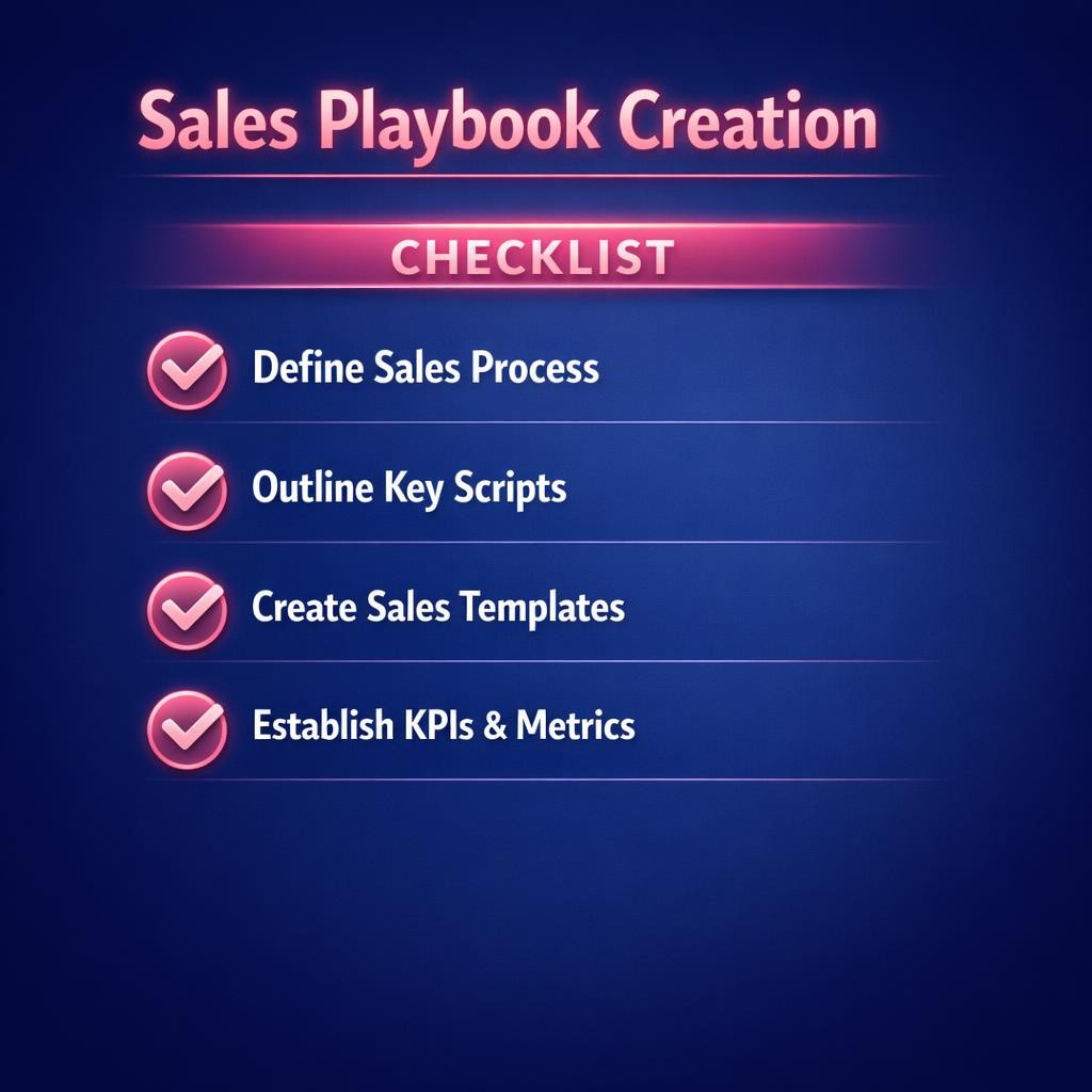 Sales Playbook Creation — key stats, steps and framework infographic for B2B revenue teams | Revspire